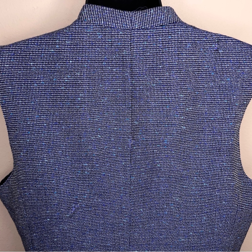 Vintage Size 14 Pendleton Blue Tweed Wool Best Suit Lined Academia - Picture 3 of 15